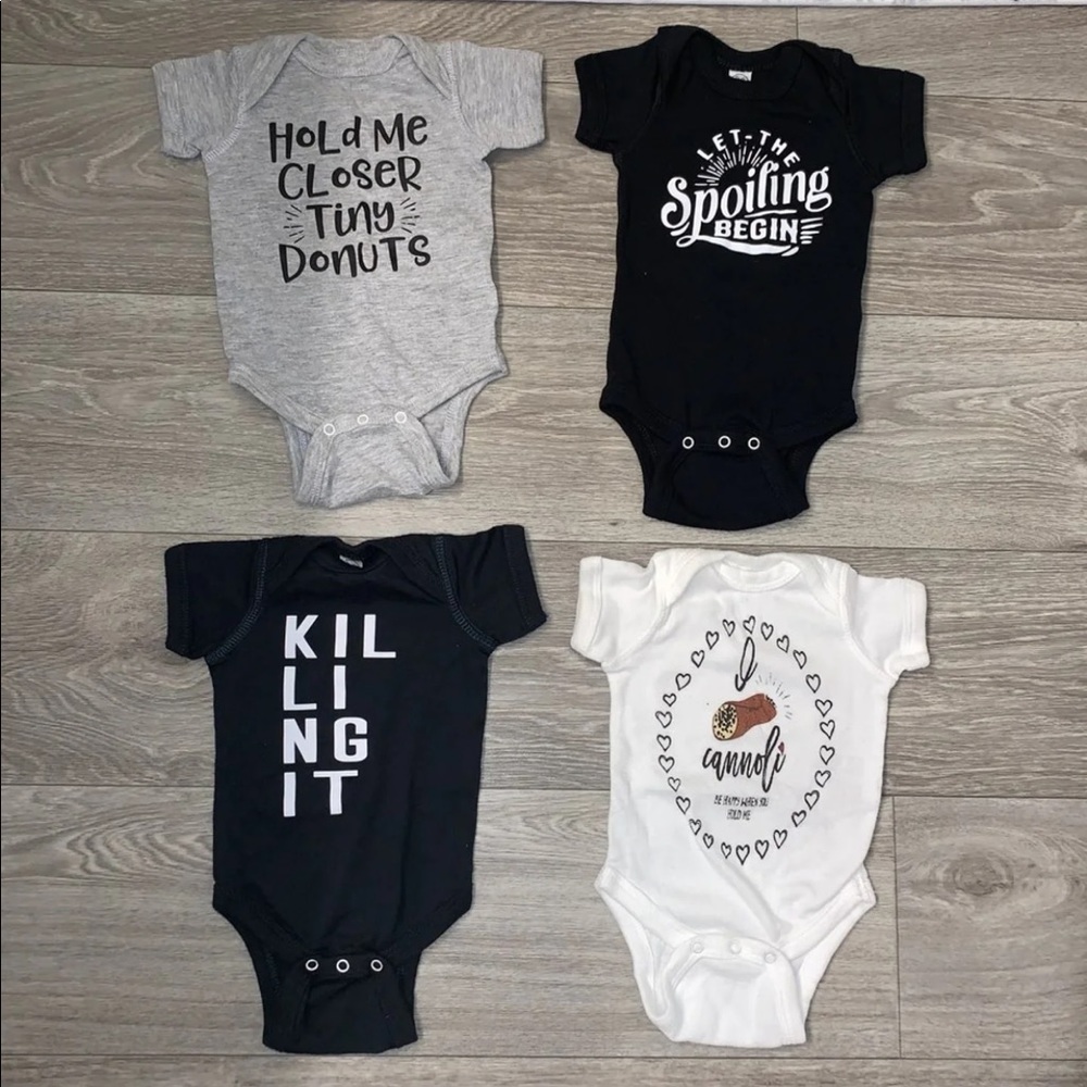 SOLD! Small shop newborn gn bundle onesies